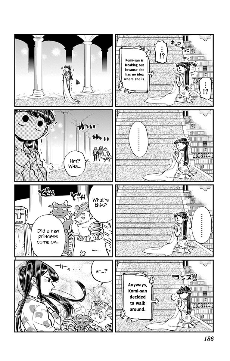Komi-san wa Komyushou Desu Chapter 72.5 page 2 - Chapter 72.5 : Vol.5 Ch.Omake: Sweet dreams in demon castle