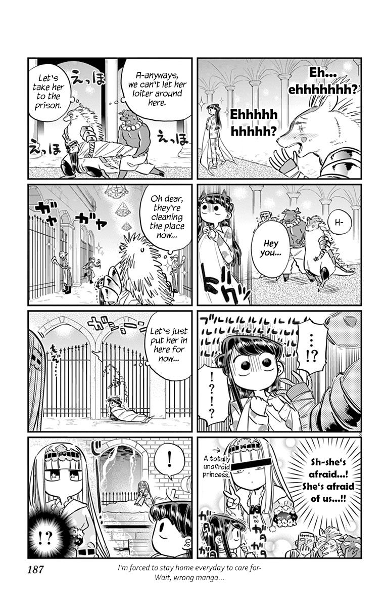 Komi-san wa Komyushou Desu Chapter 72.5 page 3 - Chapter 72.5 : Vol.5 Ch.Omake: Sweet dreams in demon castle
