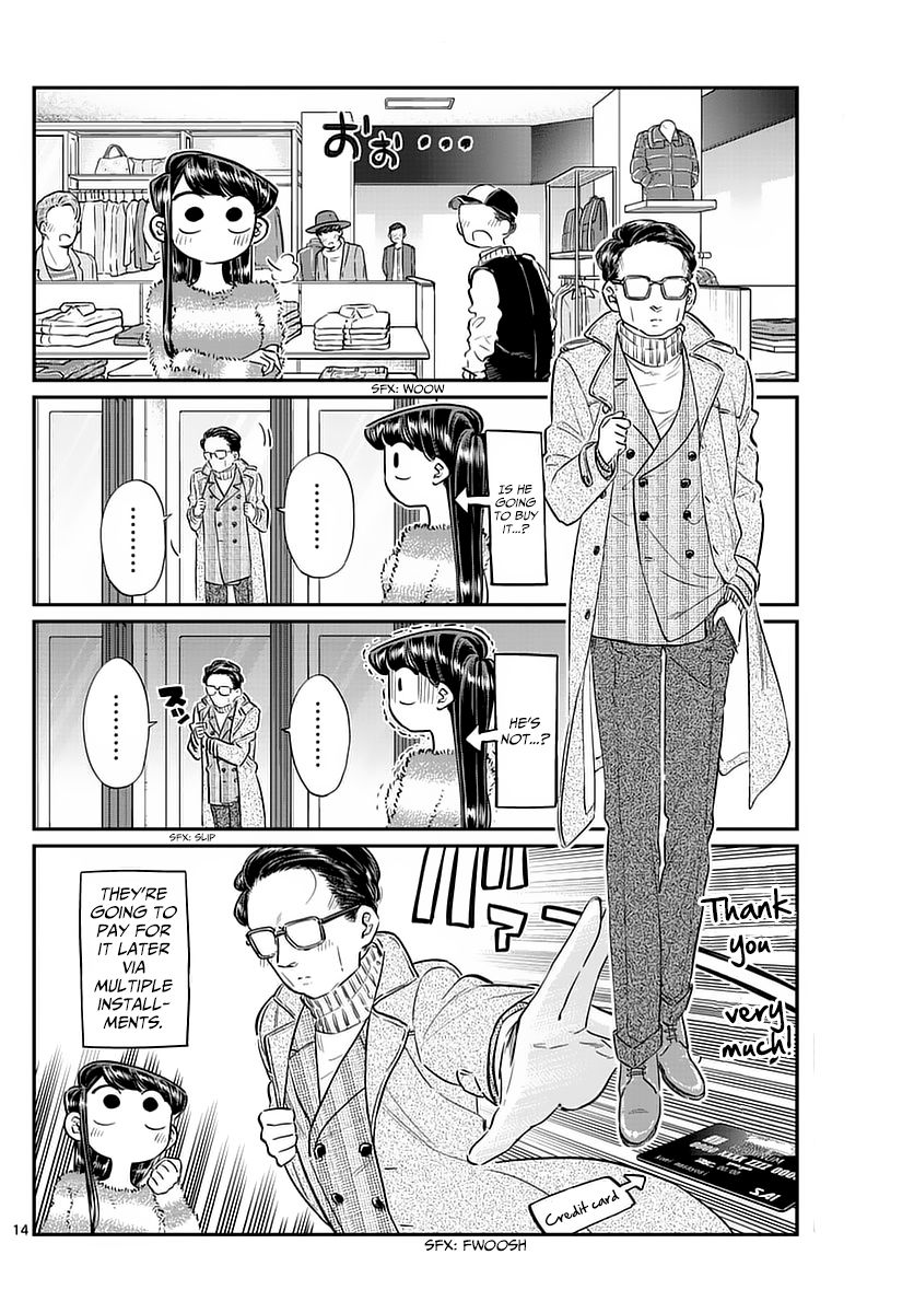 Komi-san wa Komyushou Desu Chapter 74 page 14 - Chapter 74 : Shopping with dad