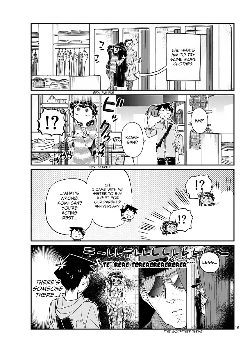 Komi-san wa Komyushou Desu Chapter 74 page 15 - Chapter 74 : Shopping with dad