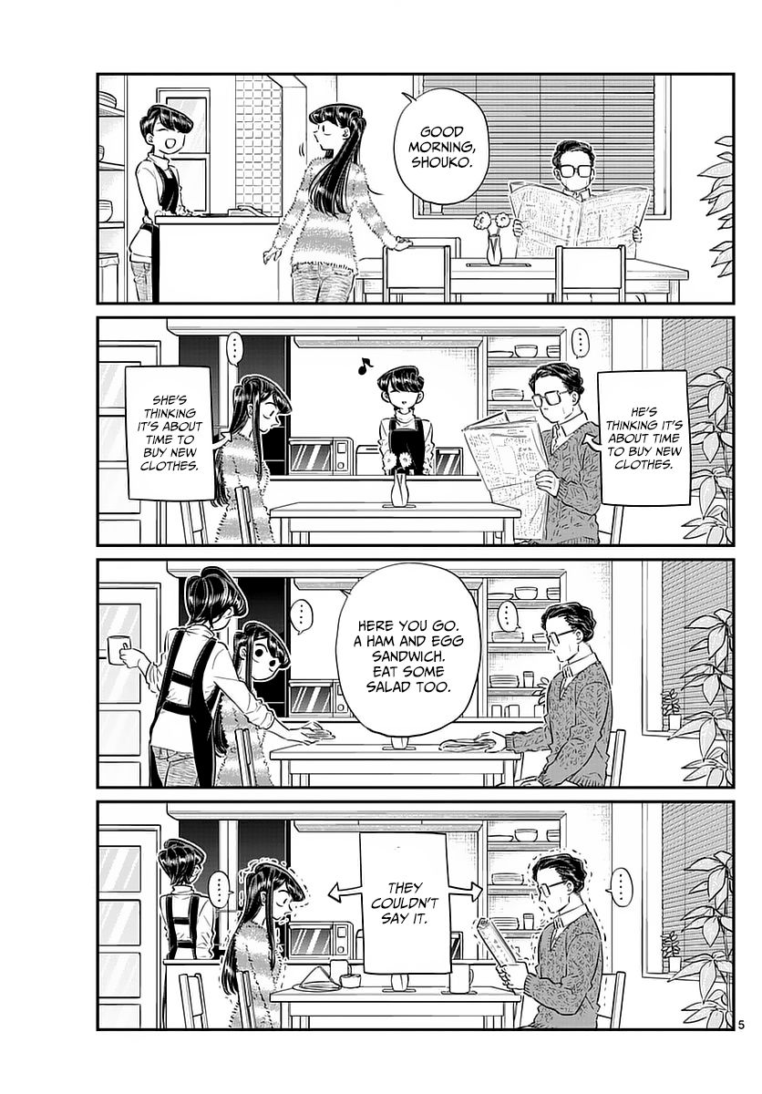Komi-san wa Komyushou Desu Chapter 74 page 5 - Chapter 74 : Shopping with dad