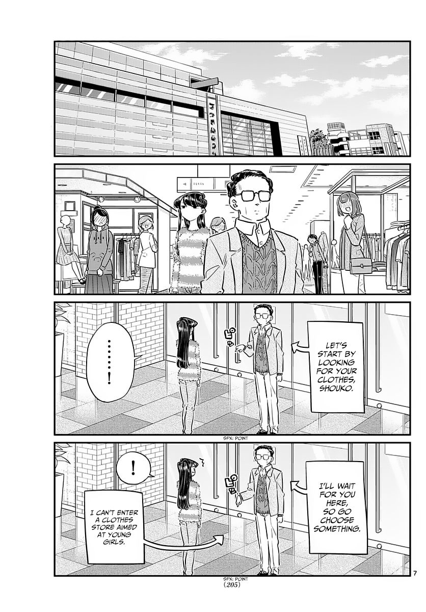 Komi-san wa Komyushou Desu Chapter 74 page 7 - Chapter 74 : Shopping with dad
