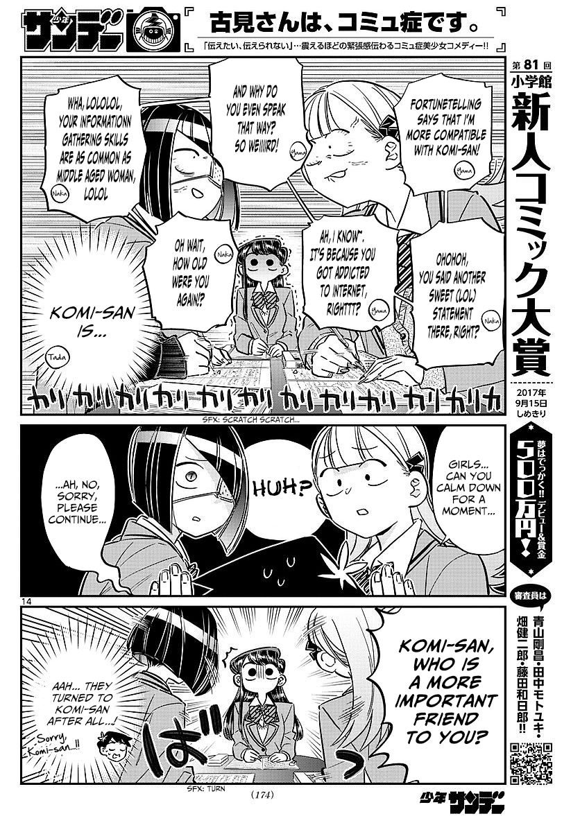 Komi-san wa Komyushou Desu Chapter 79 page 8 - Chapter 79 : Studying at Nakanaka-san's place