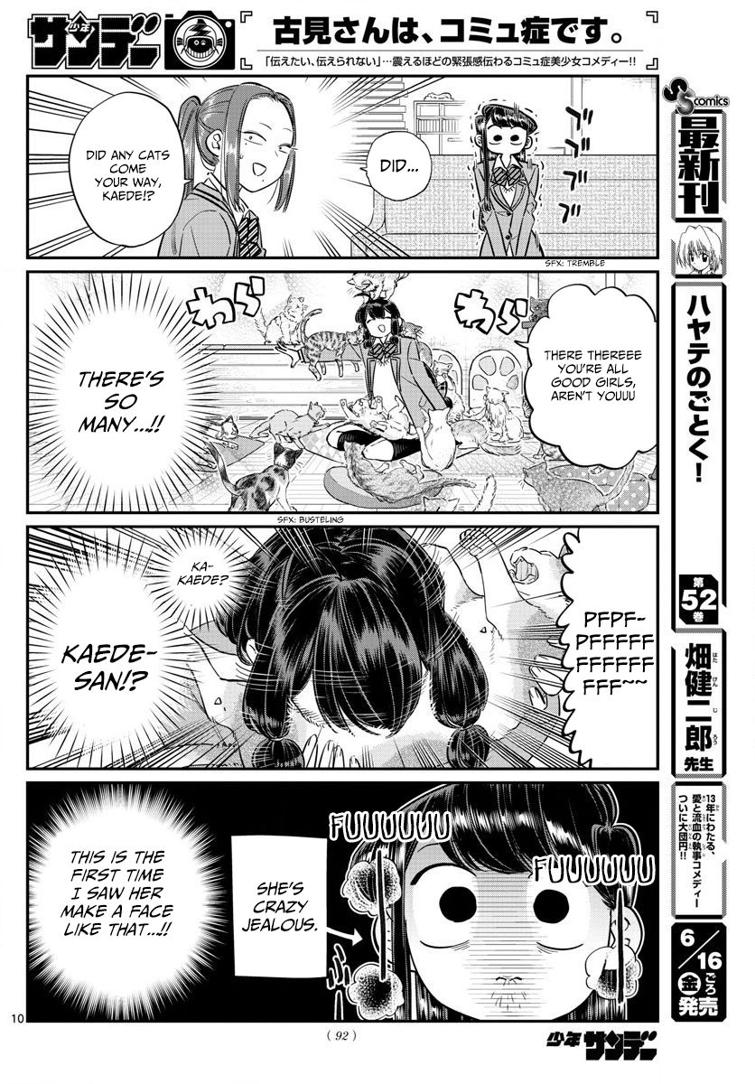 Komi-san wa Komyushou Desu Chapter 81 page 10 - Chapter 81 : Cat Cafe
