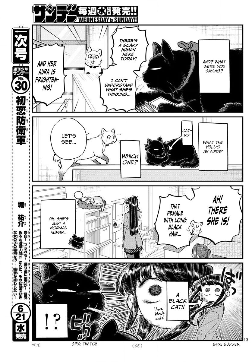 Komi-san wa Komyushou Desu Chapter 81 page 13 - Chapter 81 : Cat Cafe