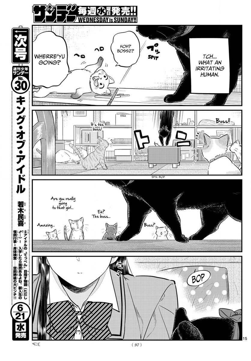 Komi-san wa Komyushou Desu Chapter 81 page 15 - Chapter 81 : Cat Cafe