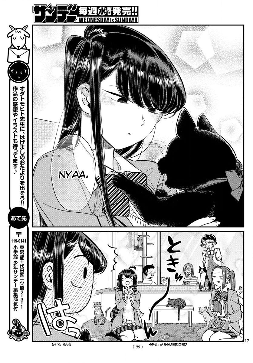 Komi-san wa Komyushou Desu Chapter 81 page 17 - Chapter 81 : Cat Cafe