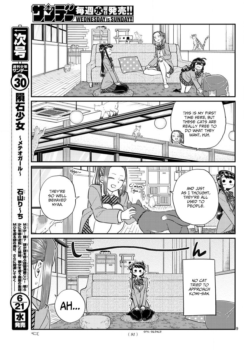 Komi-san wa Komyushou Desu Chapter 81 page 9 - Chapter 81 : Cat Cafe