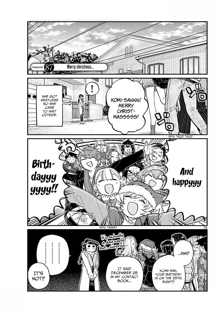 Komi-san wa Komyushou Desu Chapter 87 page 1 - Chapter 87 : Merry Christmas...