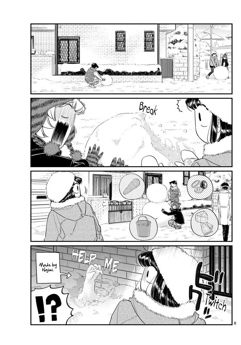 Komi-san wa Komyushou Desu Chapter 89 page 8 - Chapter 89 : A snowman