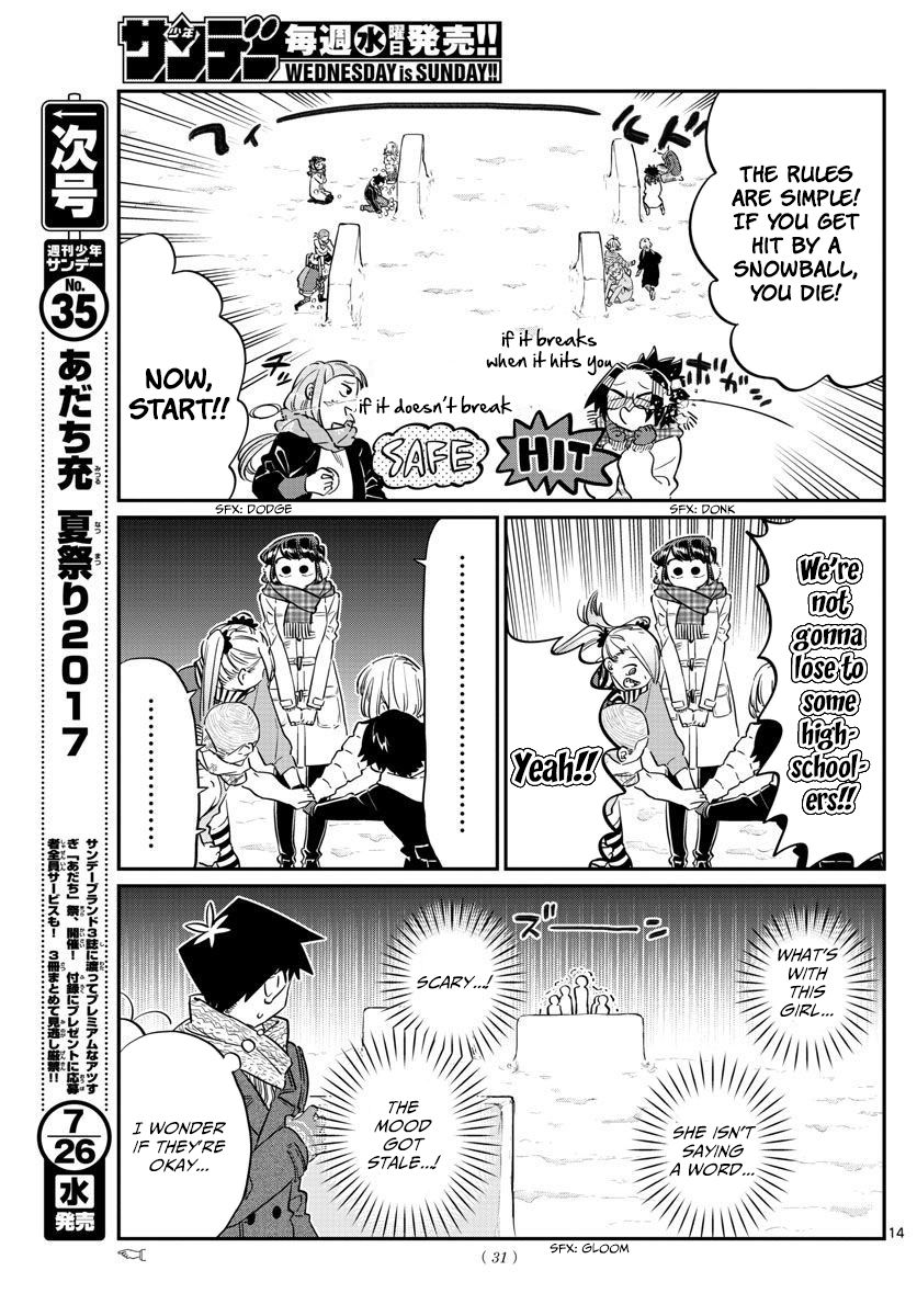 Komi-san wa Komyushou Desu Chapter 90 page 3 - Chapter 90 : Snowball fight
