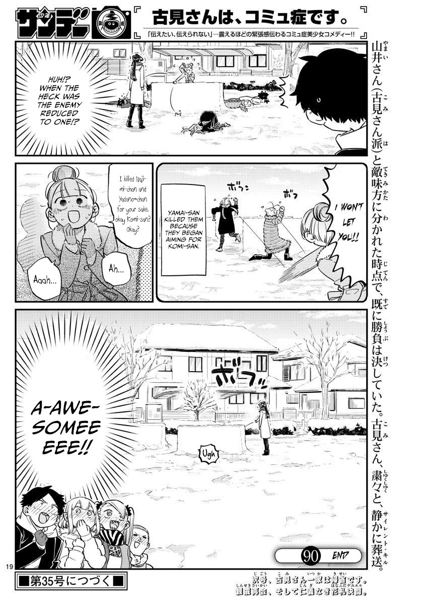Komi-san wa Komyushou Desu Chapter 90 page 8 - Chapter 90 : Snowball fight