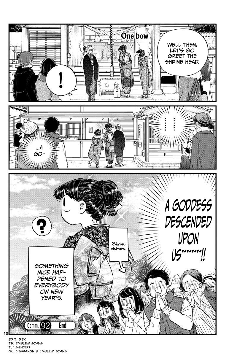 Komi-san wa Komyushou Desu Chapter 92 page 10 - Chapter 92 : Vol.7 Ch.92: It's New Year's