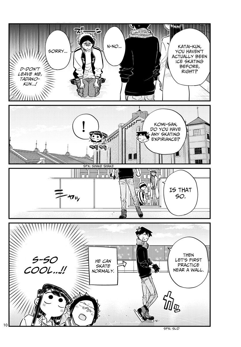 Komi-san wa Komyushou Desu Chapter 95 page 10 - Chapter 95 : Ice Skating
