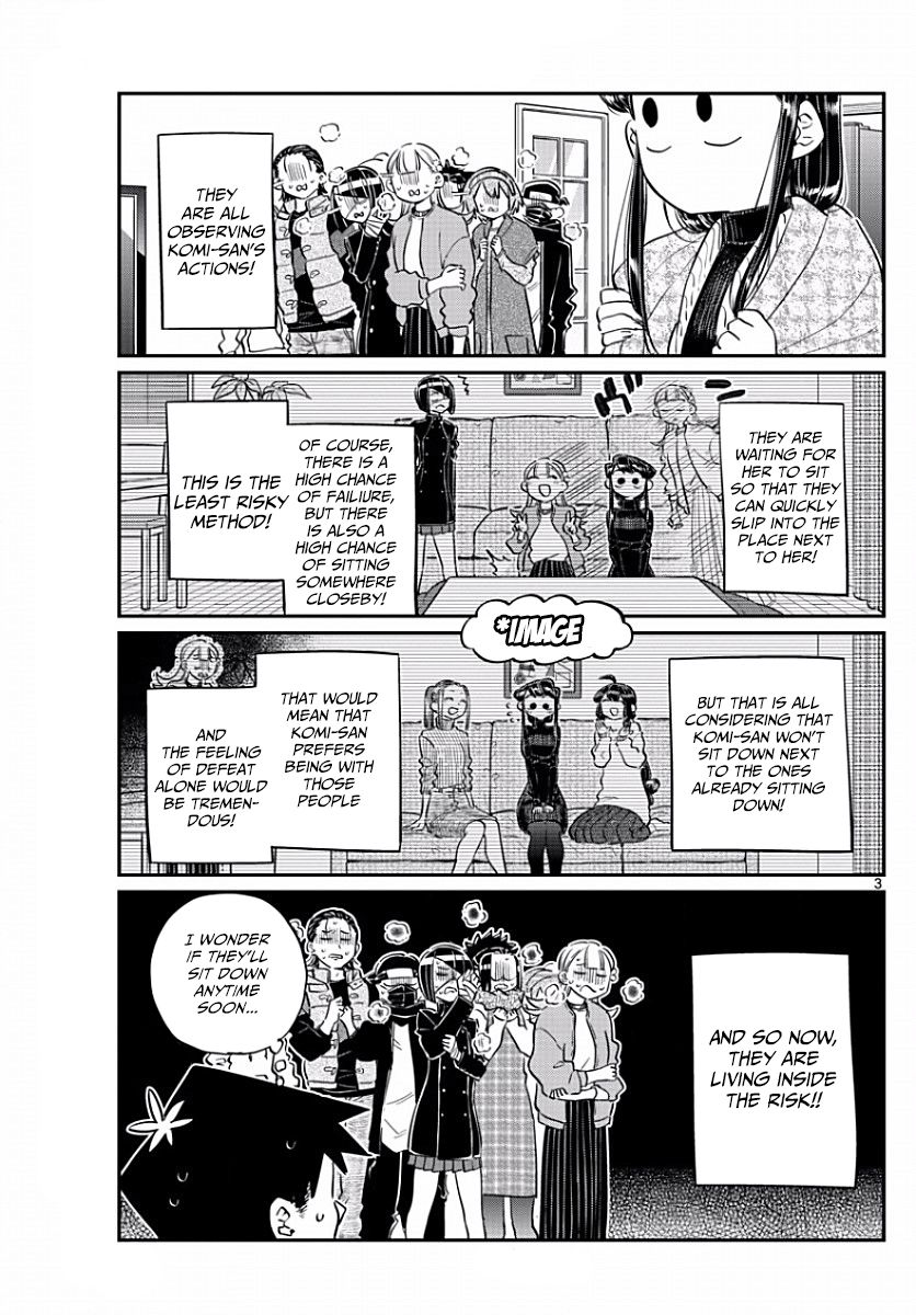 Komi-san wa Komyushou Desu Chapter 97 page 3 - Chapter 97 : Place to sit