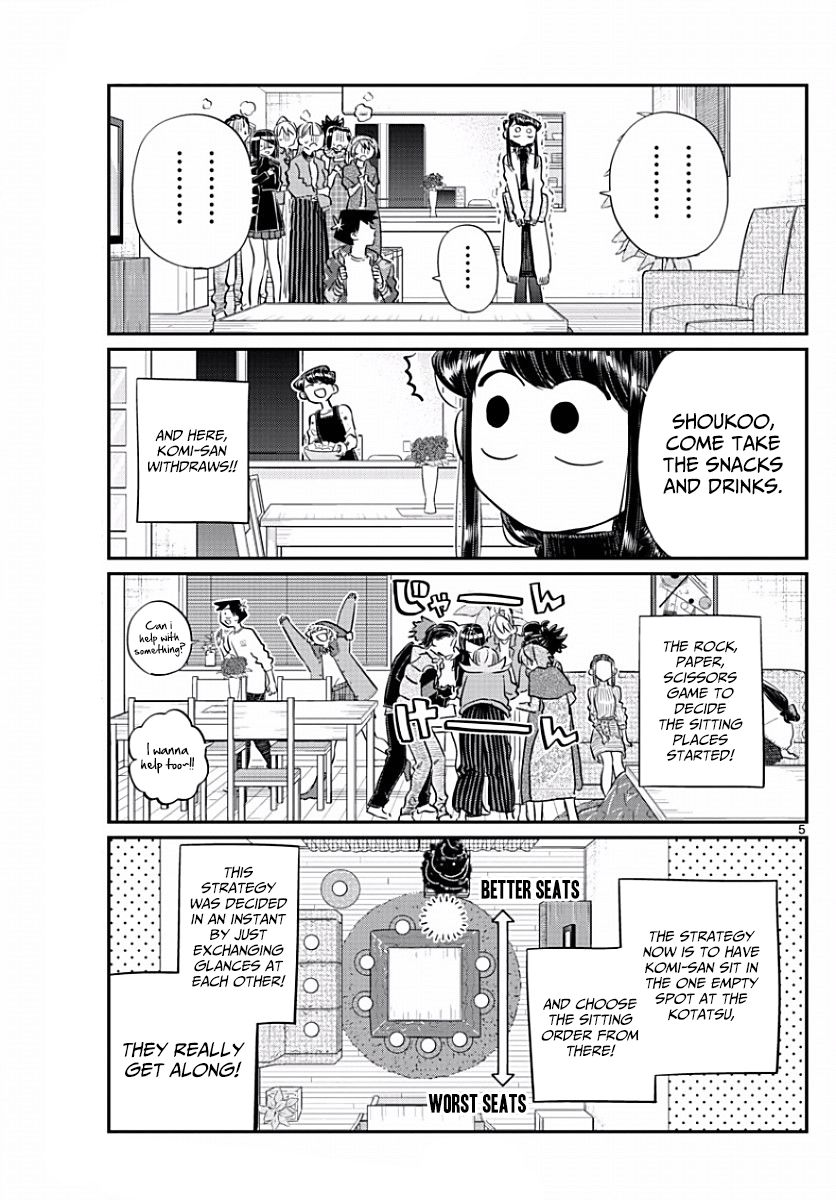 Komi-san wa Komyushou Desu Chapter 97 page 5 - Chapter 97 : Place to sit