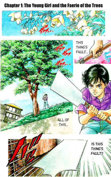Komorebi no Moto de... Chapter 1 page 2 - Chapter 1: The Young Girl and the Faerie of the Trees