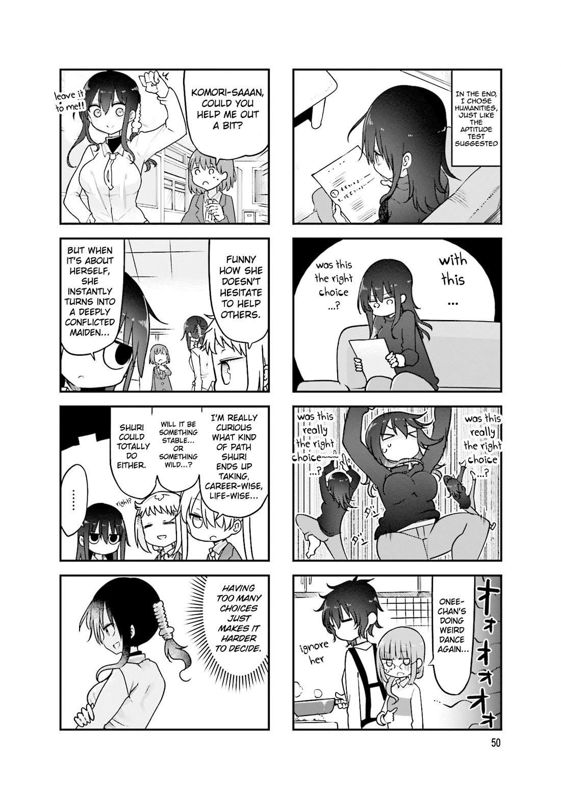 Komori-san wa Kotowarenai! Chapter 89 page 9 - Chapter 89