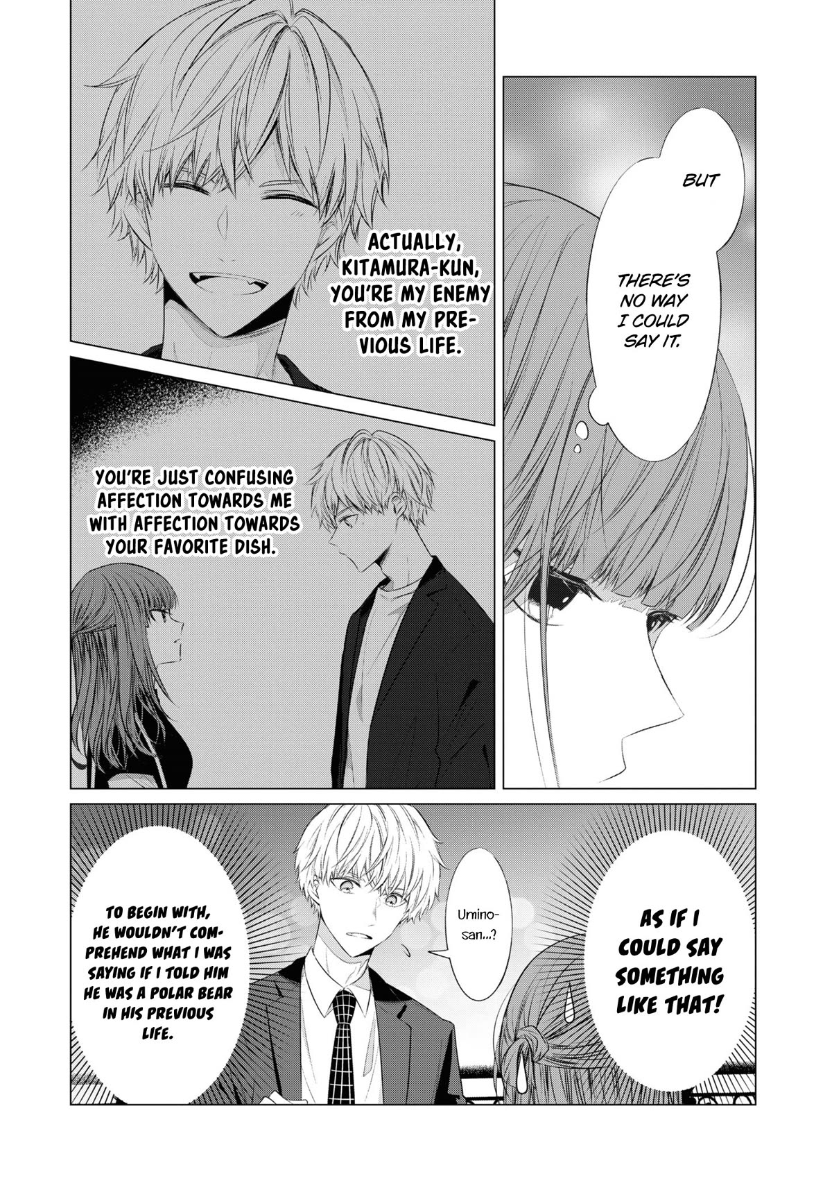 Kondo wa Korosaretakunai Azarashi-san Chapter 20 page 8 - Chapter 20: Because You're My Natural Enemy