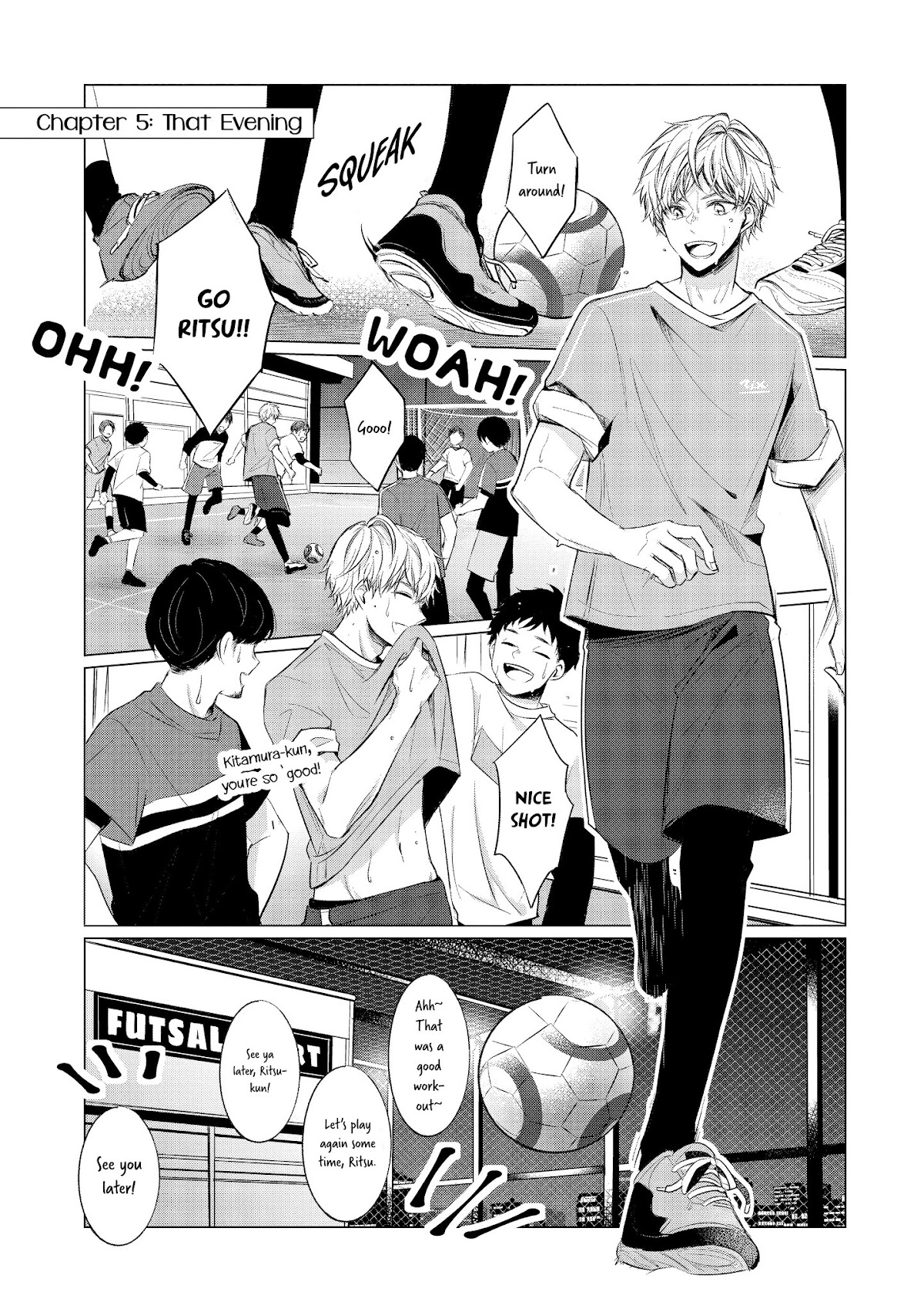 Kondo wa Korosaretakunai Azarashi-san Chapter 5 page 1 - Chapter 5: That Evening