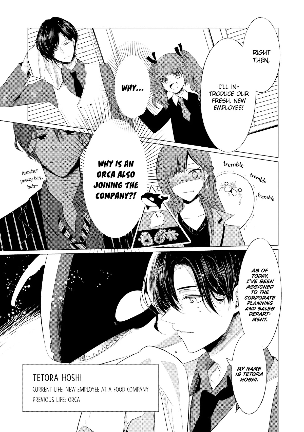 Kondo wa Korosaretakunai Azarashi-san Chapter 8 page 5 - Chapter 8: The New Employee