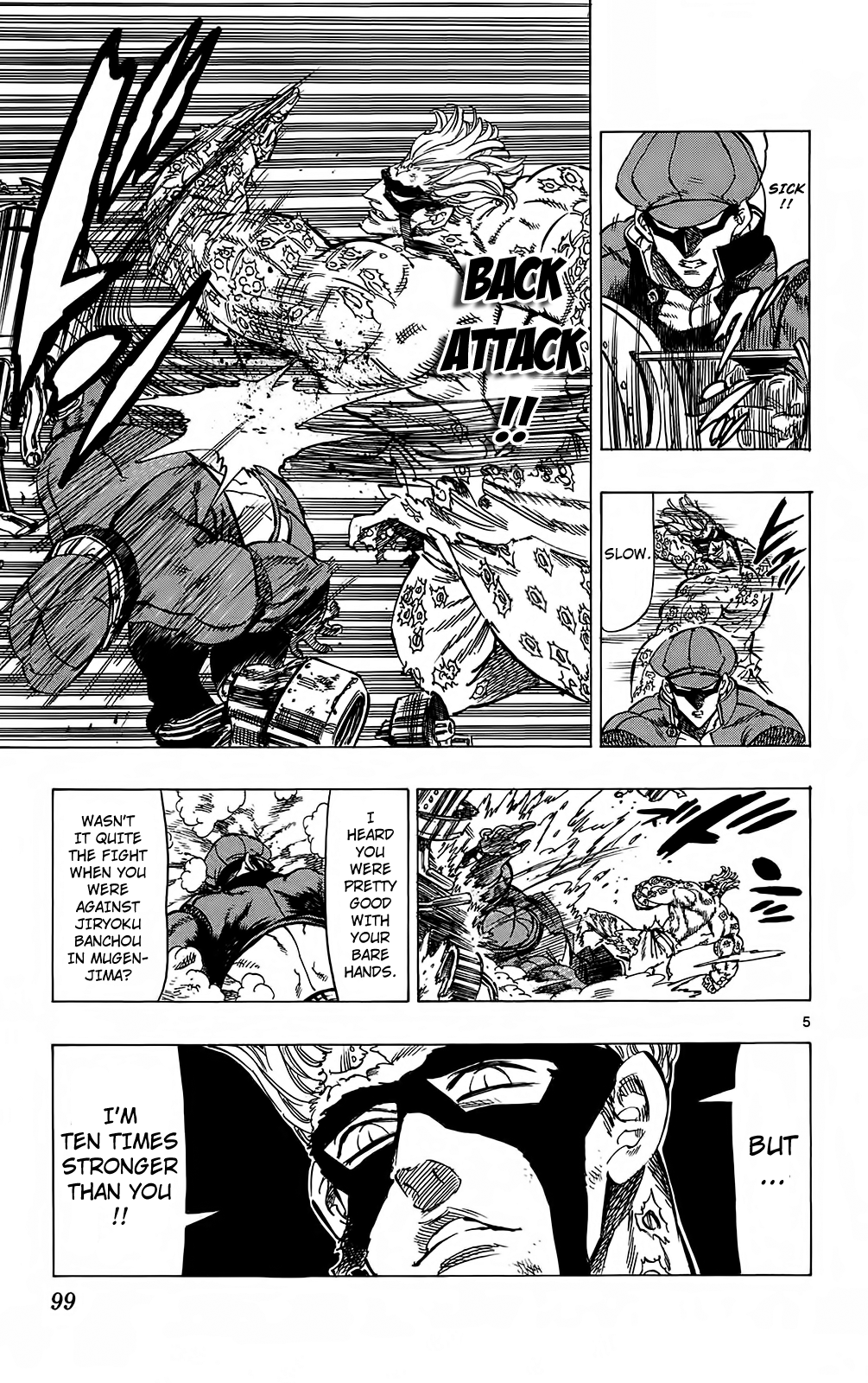 Kongou Banchou Chapter 101 page 5 - Chapter 101: Hikyou Banchou vs Gedou Banchou
