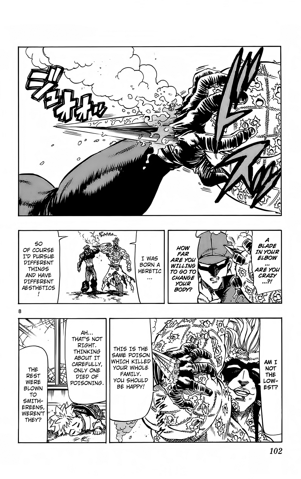 Kongou Banchou Chapter 101 page 8 - Chapter 101: Hikyou Banchou vs Gedou Banchou