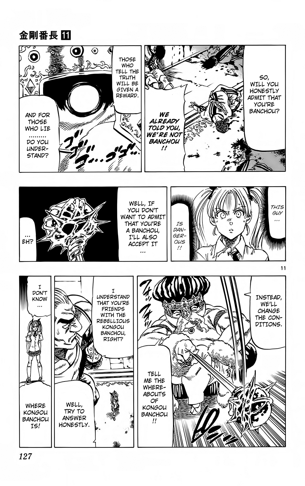 Kongou Banchou Chapter 102 page 11 - Chapter 102: Warning Notice: The Banchou Hunt