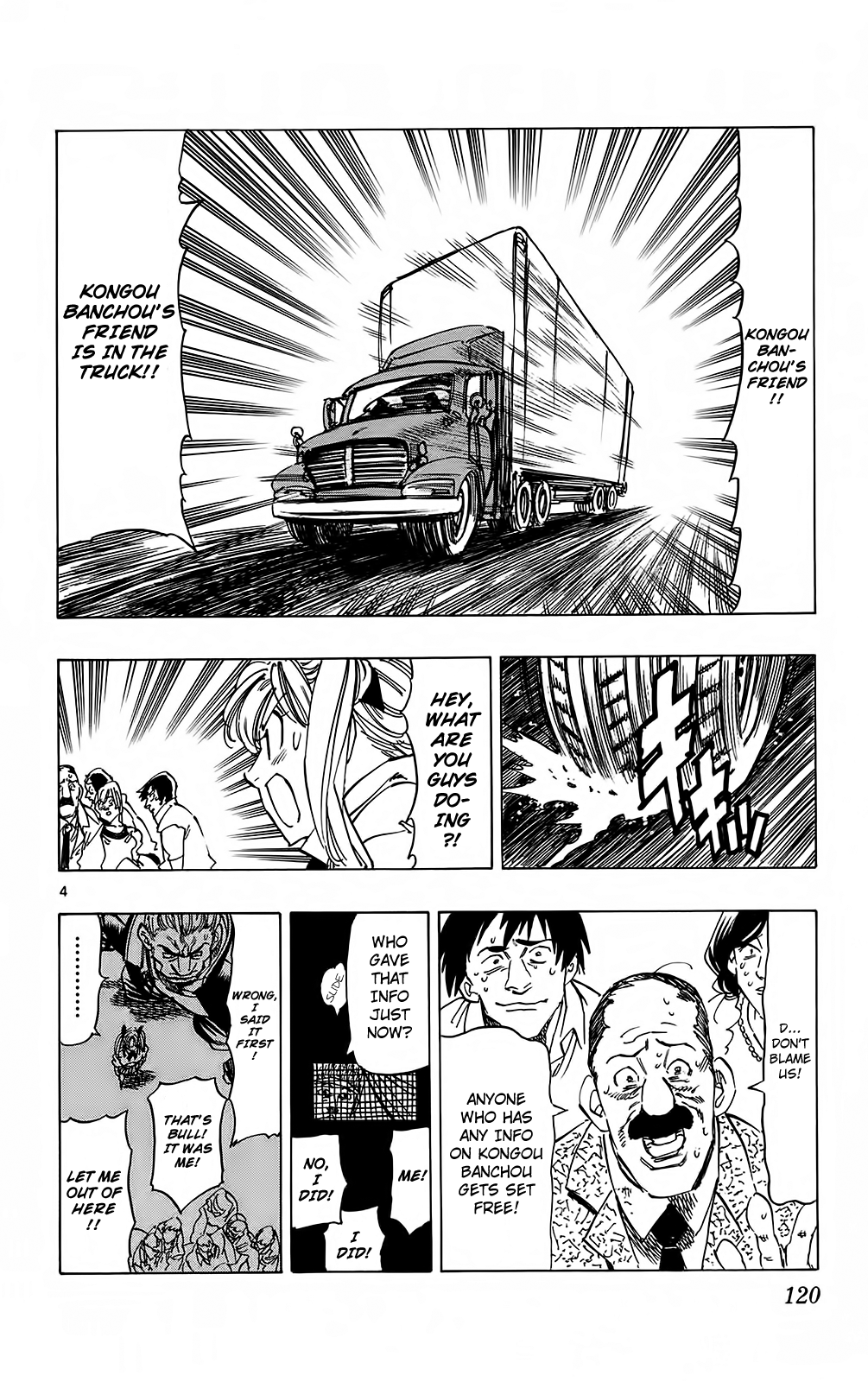 Kongou Banchou Chapter 102 page 4 - Chapter 102: Warning Notice: The Banchou Hunt