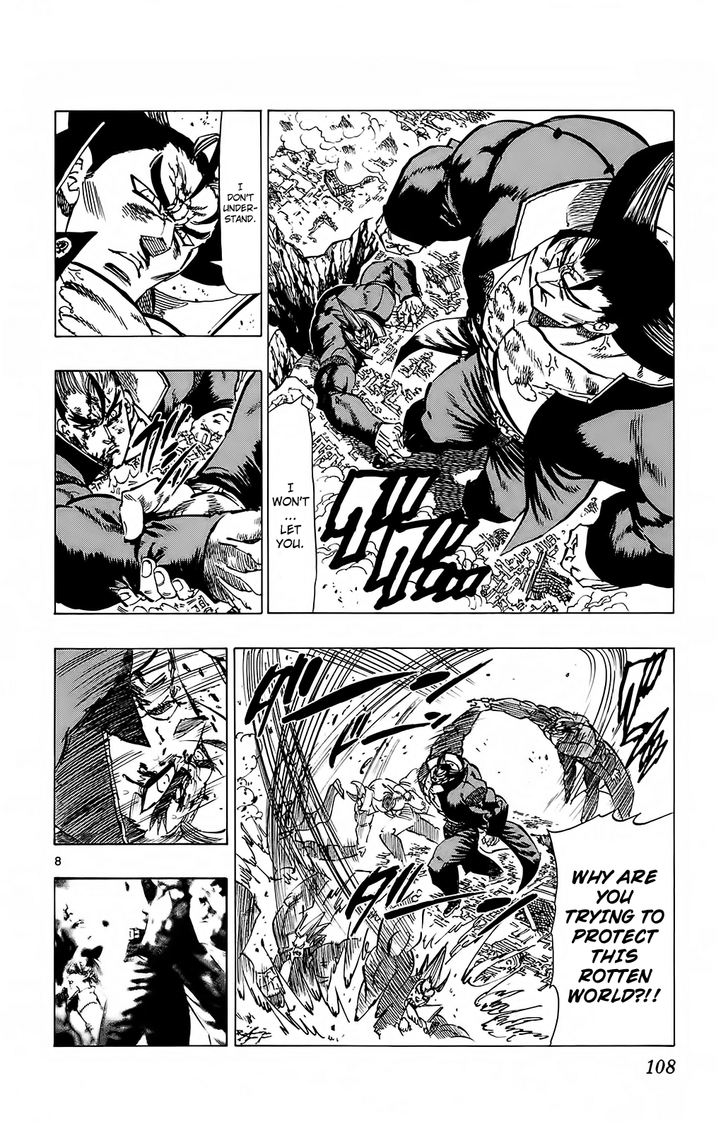 Kongou Banchou Chapter 111 page 8 - Chapter 111: Kongou Akira vs Kongou Takeshi