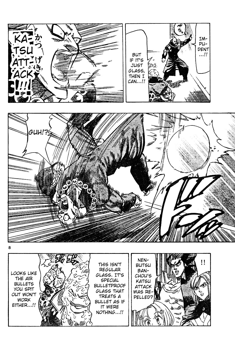 Kongou Banchou Chapter 32 page 8 - Chapter 32: Nenbutsu Banchou vs Nenchaku Banchou