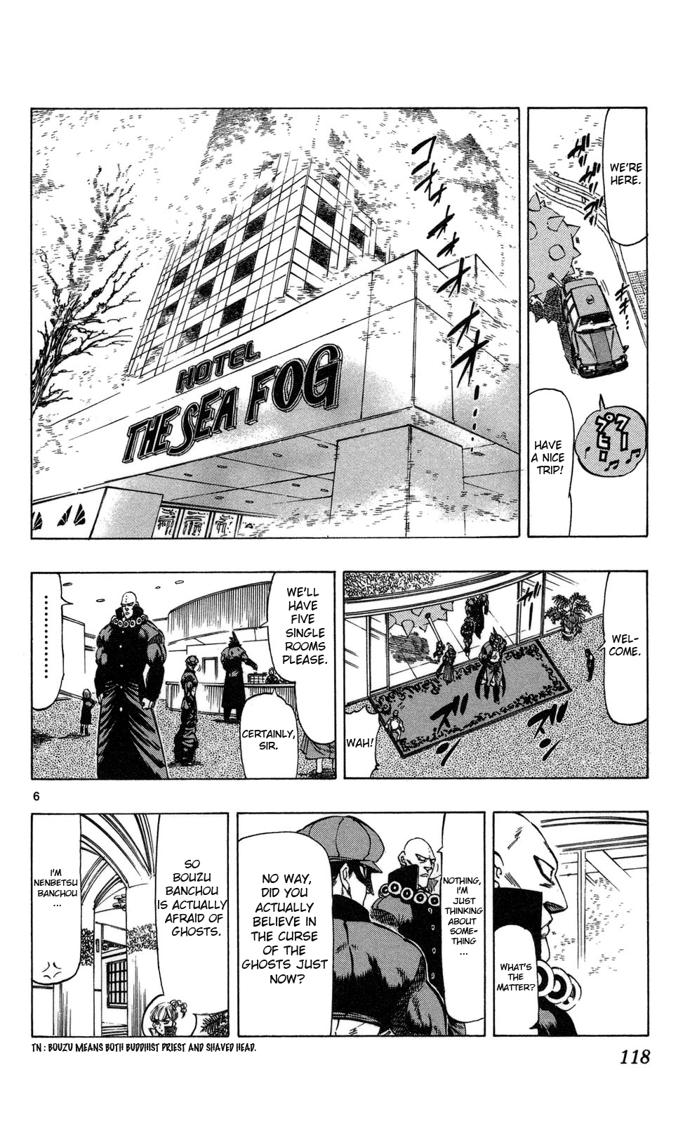 Kongou Banchou Chapter 72 page 6 - Chapter 72: The Sea Fog Hotel