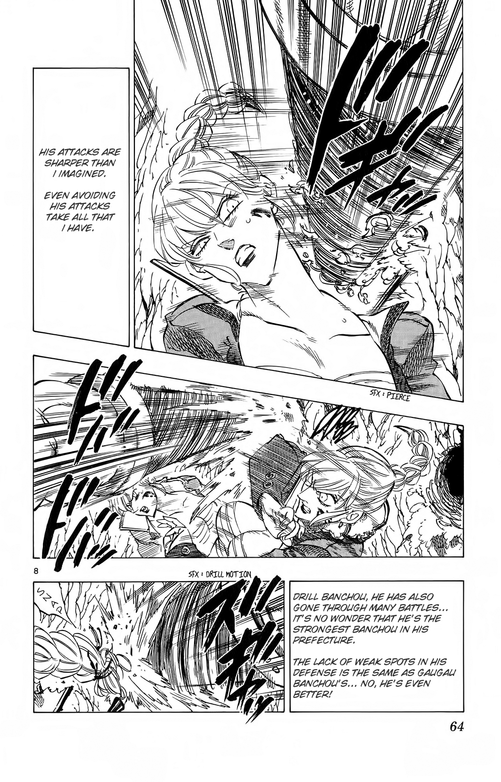 Kongou Banchou Chapter 79 page 8 - Chapter 79: Sasori Banchou vs Drill Banchou