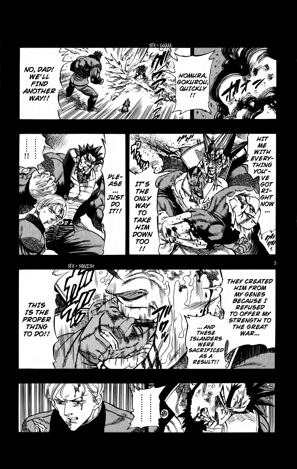 Kongou Banchou Chapter 87 page 3 - Chapter 87: Battlefield Mugenjima