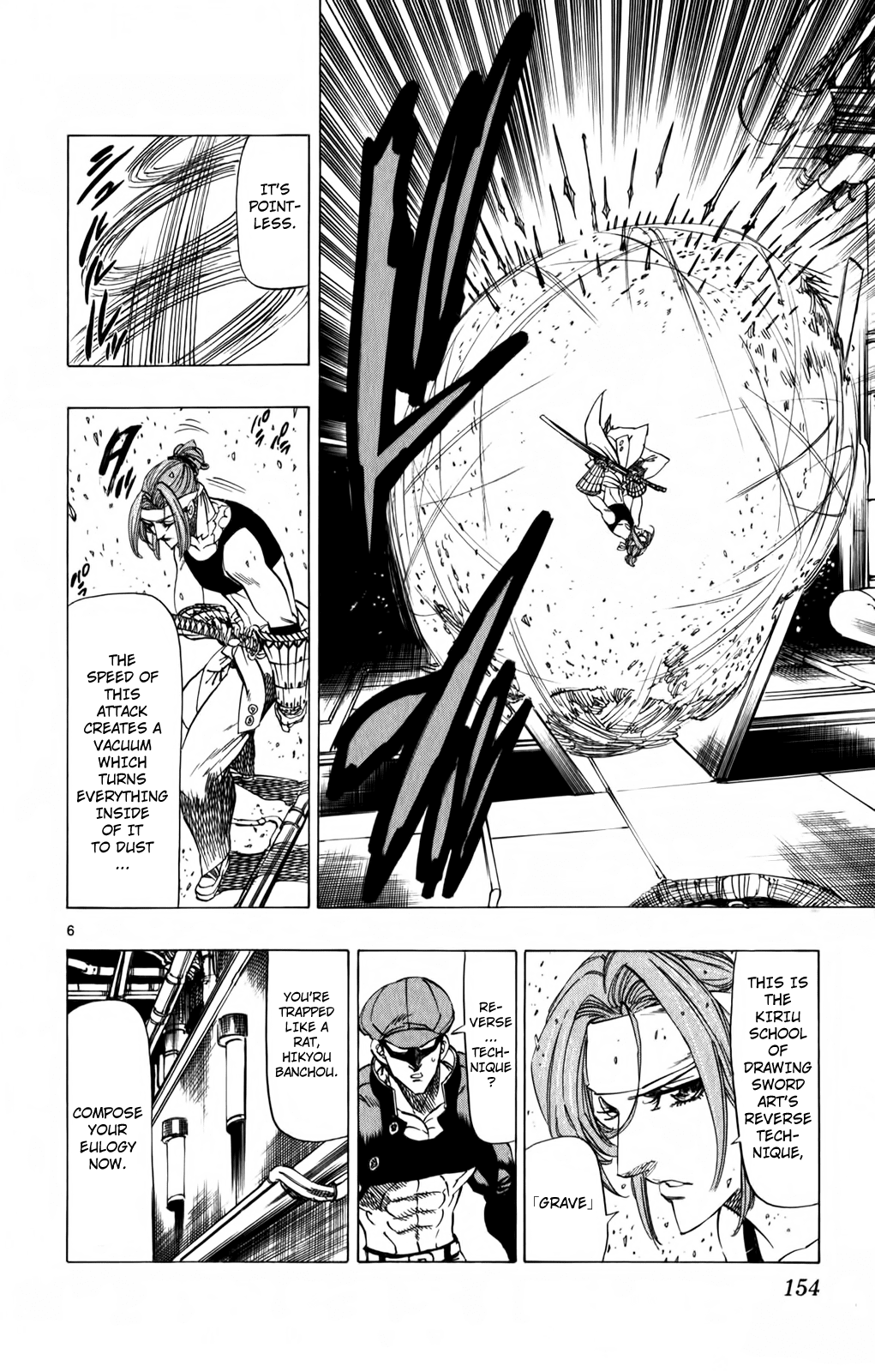 Kongou Banchou Chapter 94 page 6 - Chapter 94: Hikyou Banchou VS Iai Banchou