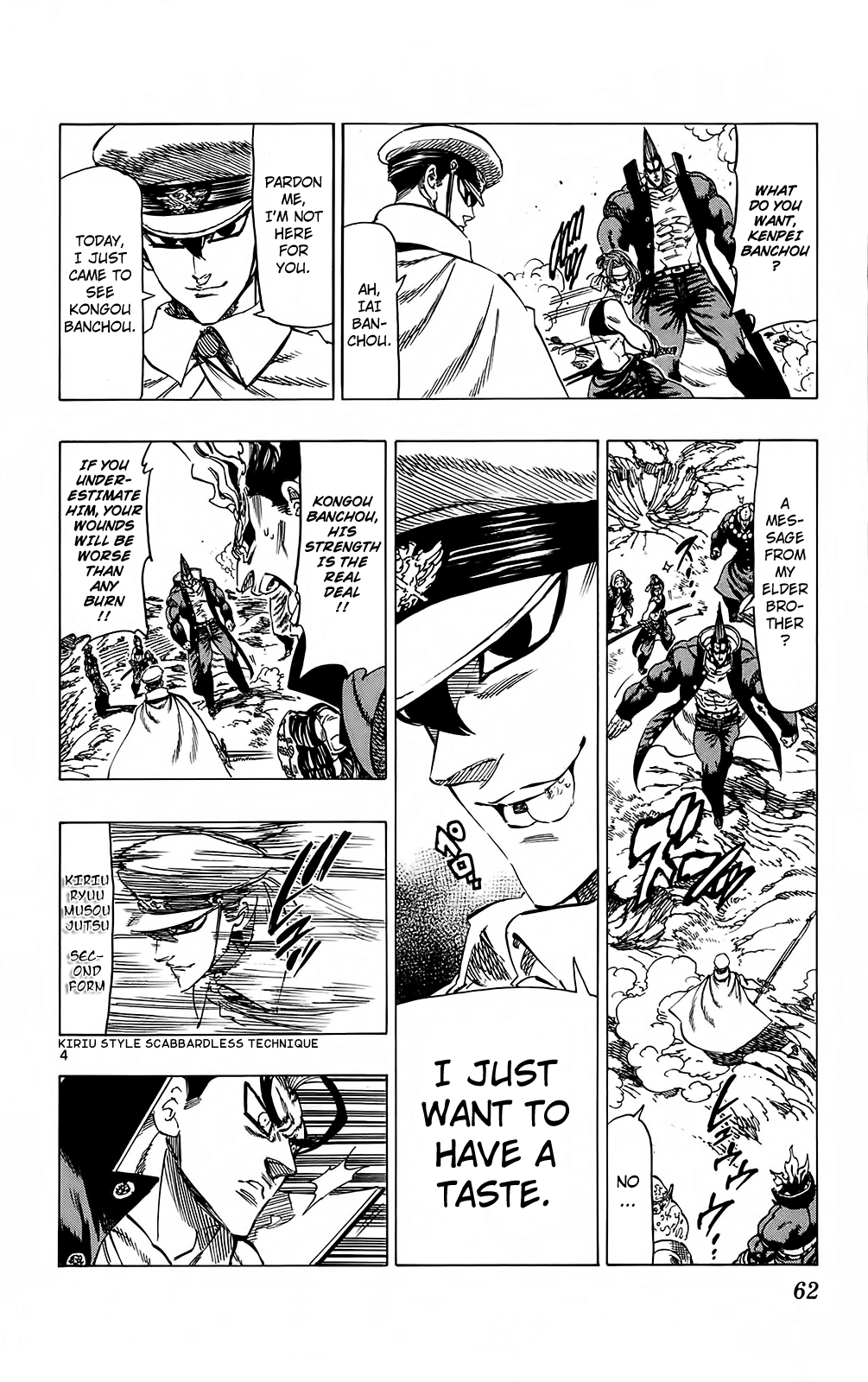 Kongou Banchou Chapter 99 page 4 - Chapter 99: Fear! The Four Heavenly Kings