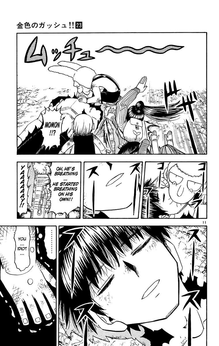 Konjiki no Gash!! Chapter 216 page 11 - Chapter 216: Fist Of Gathered Emotions