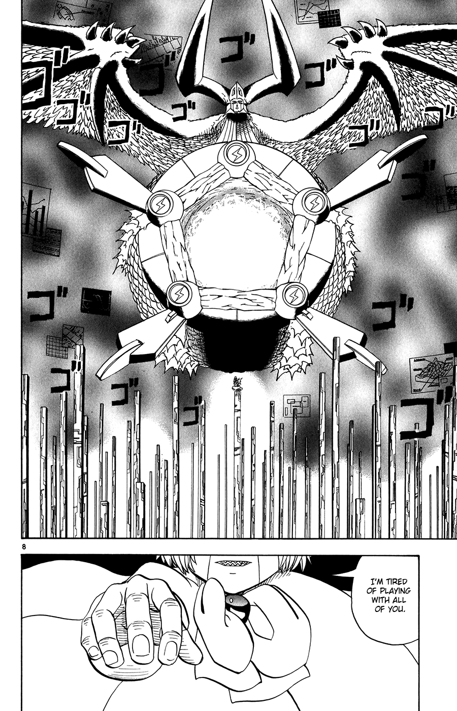 Konjiki no Gash!! Chapter 266 page 8 - Chapter 266: Tio's Cry