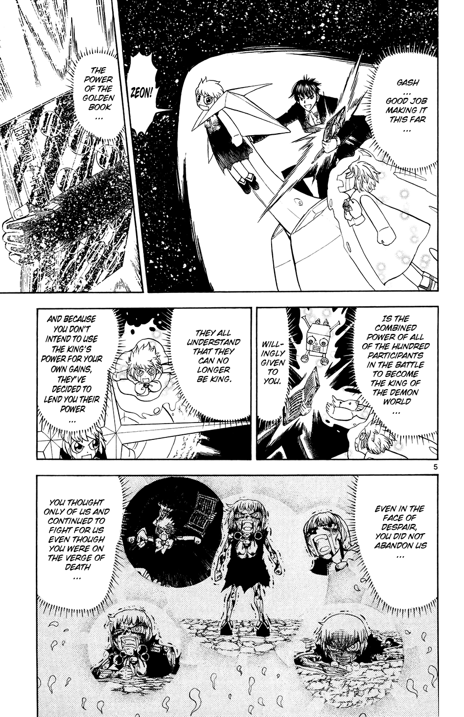 Konjiki no Gash!! Chapter 319 page 5 - Chapter 319: The Power Of The Golden Book