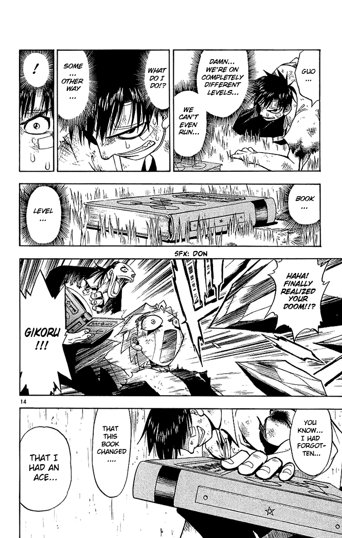 Konjiki no Gash!! Chapter 6 page 14 - Chapter 6: Kiyomaro's Trump Card