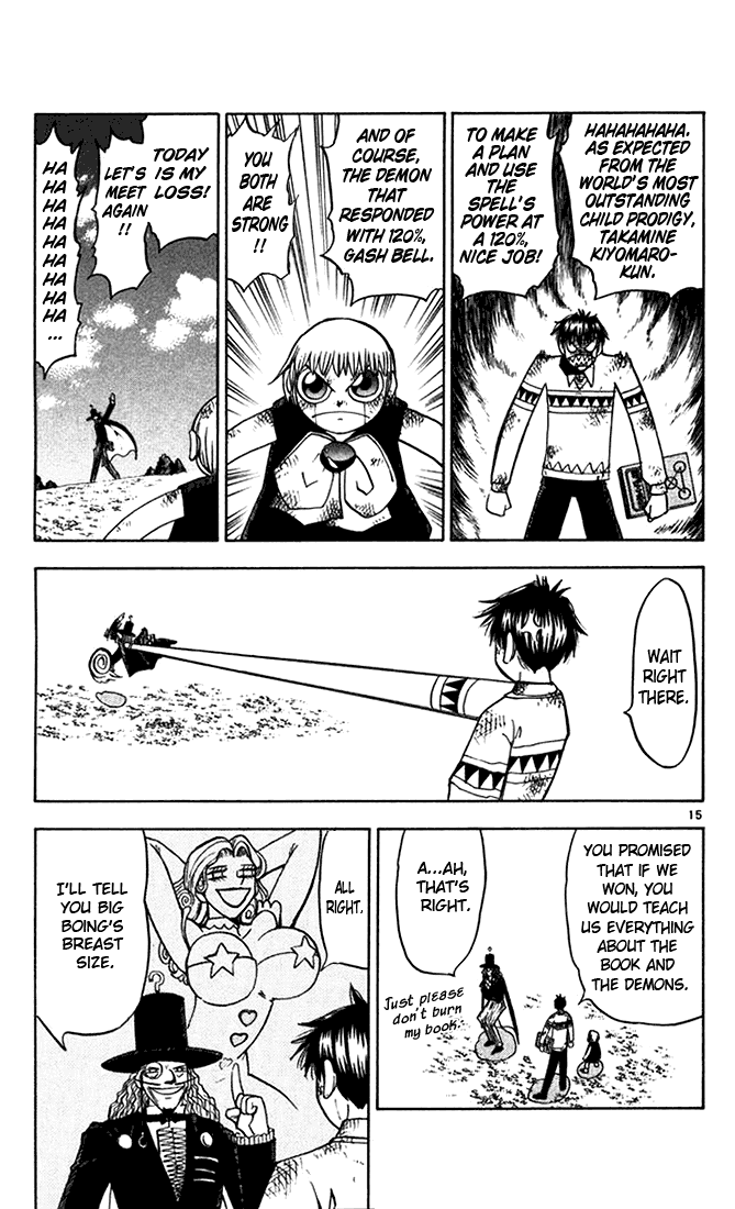 Konjiki no Gash!! Chapter 98 page 15 - Chapter 98: The 30 Second Fighting Chance