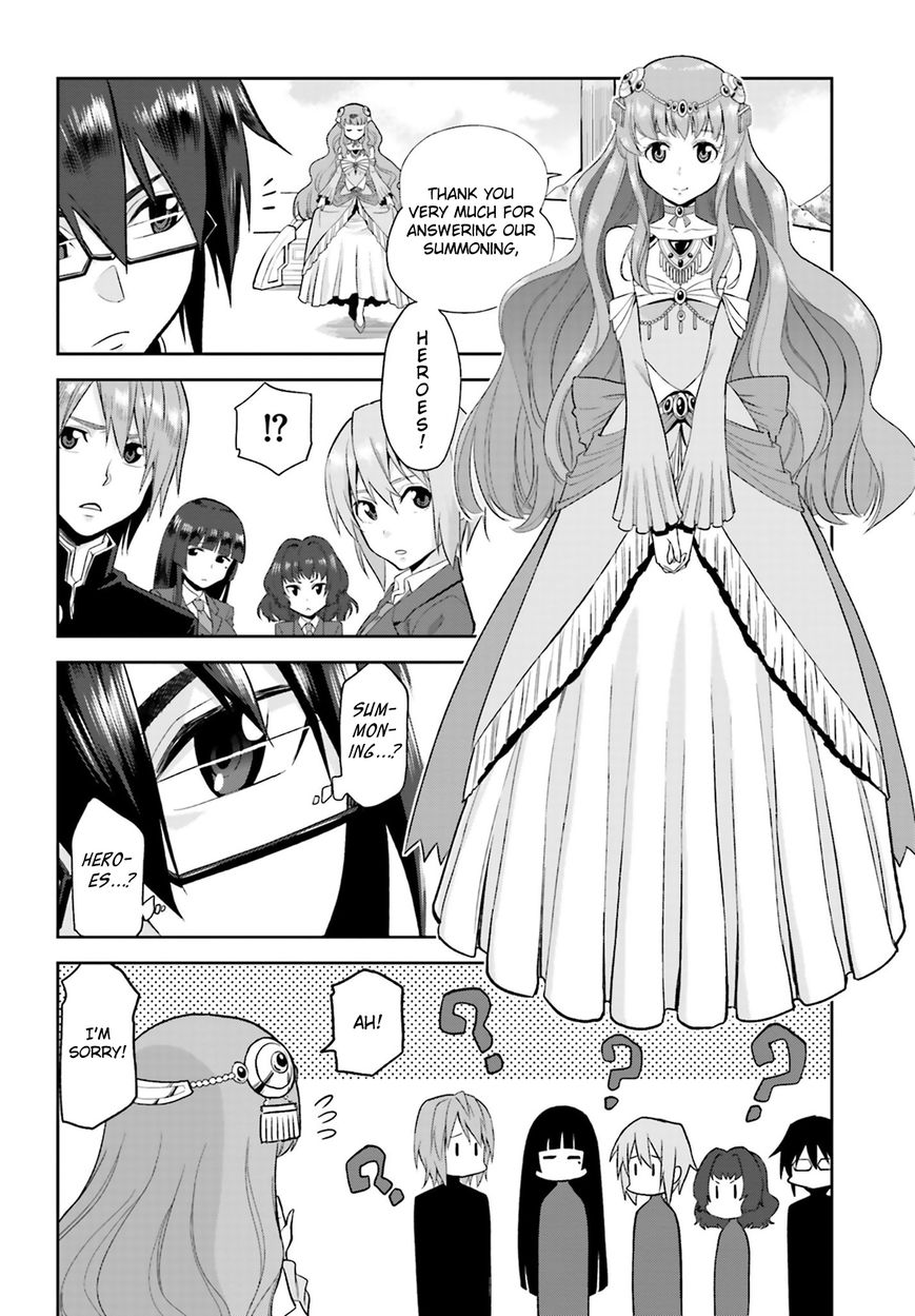 Konjiki no Moji Tsukai - Yuusha Yonin ni Makikomareta Unique Cheat Chapter 1 page 8 - Chapter 1 : Dragged into a Different World