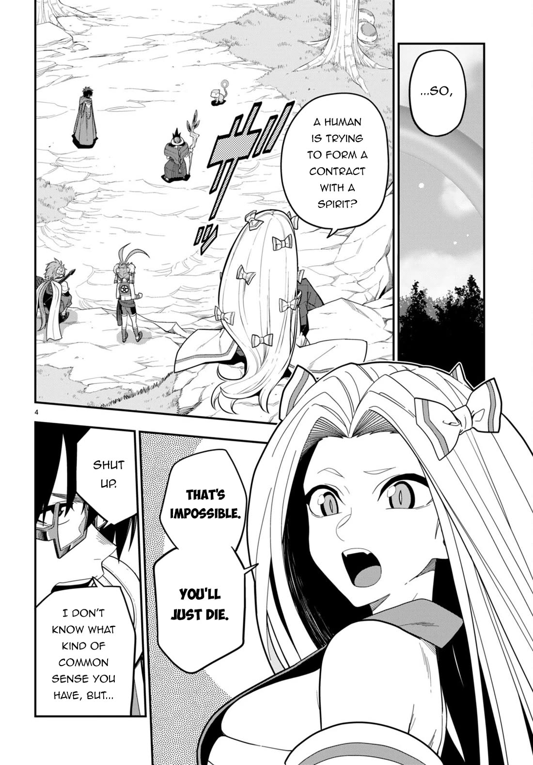 Konjiki no Moji Tsukai - Yuusha Yonin ni Makikomareta Unique Cheat Chapter 105 page 5 - Chapter 105: Spirit Contract and the Legendary Blacksmith