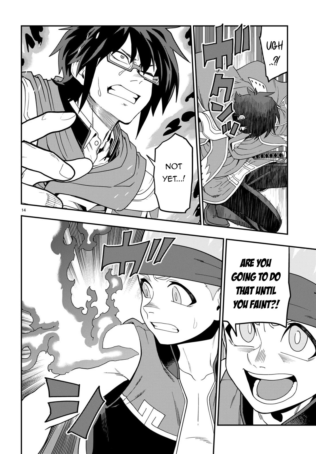 Konjiki no Moji Tsukai - Yuusha Yonin ni Makikomareta Unique Cheat Chapter 106 page 14 - Chapter 106: Spirit Contract and the Legendary Blacksmith (2)