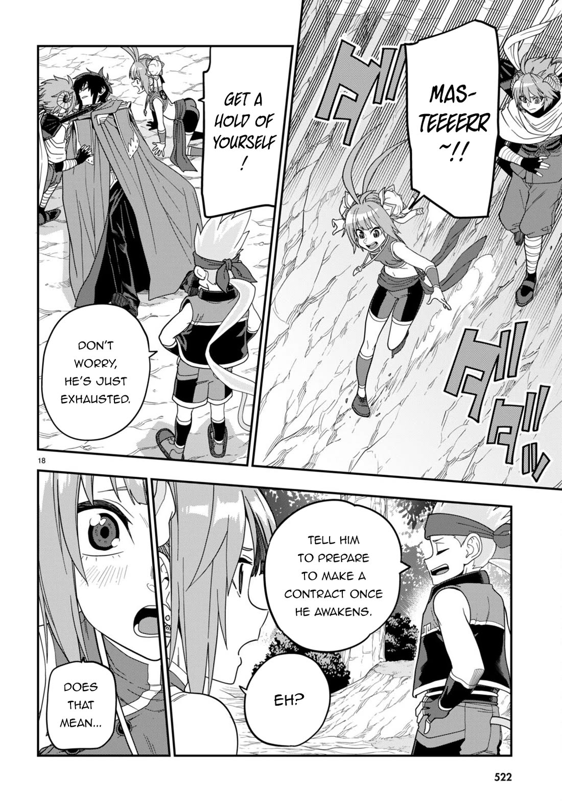 Konjiki no Moji Tsukai - Yuusha Yonin ni Makikomareta Unique Cheat Chapter 106 page 18 - Chapter 106: Spirit Contract and the Legendary Blacksmith (2)