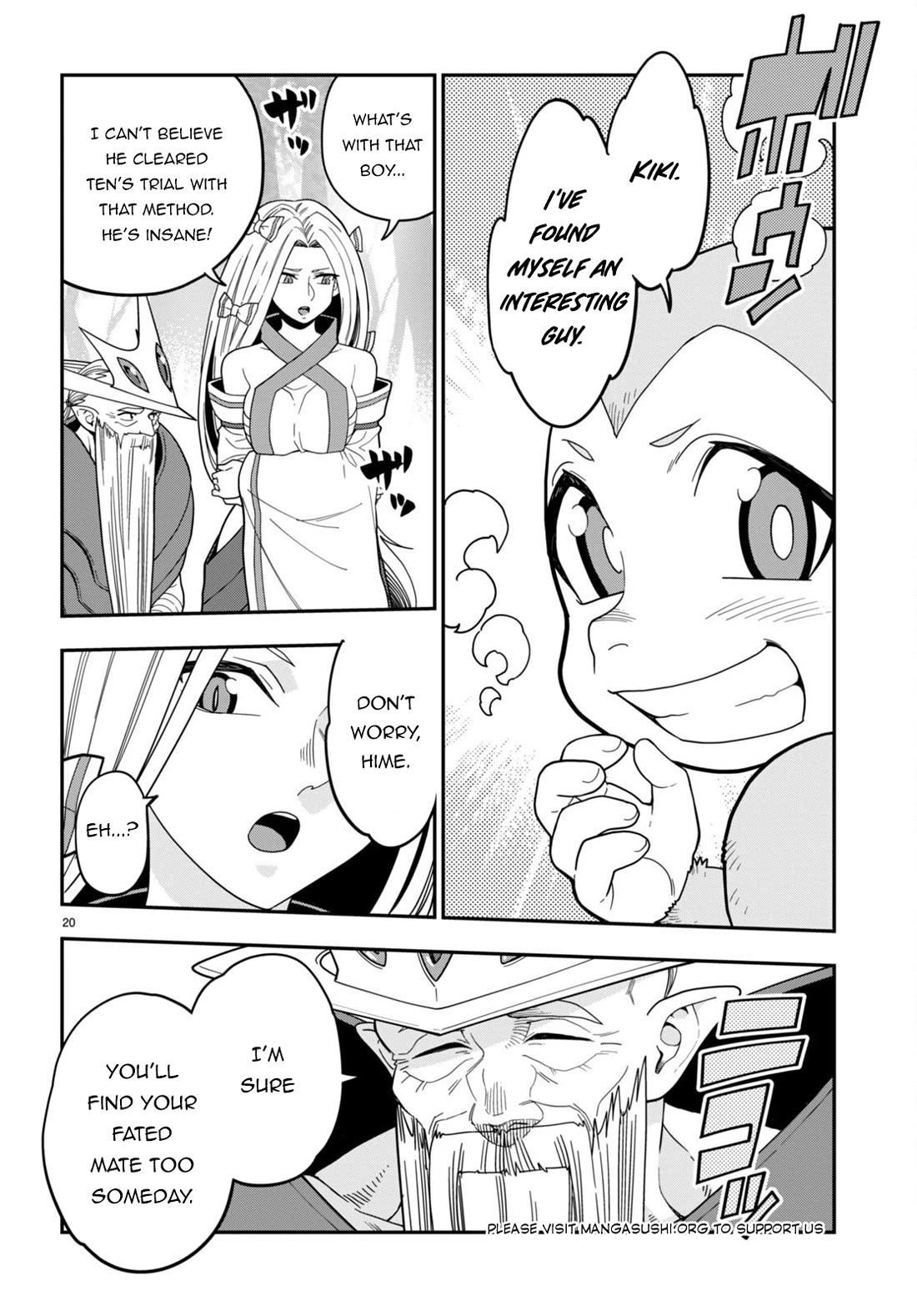 Konjiki no Moji Tsukai - Yuusha Yonin ni Makikomareta Unique Cheat Chapter 106 page 20 - Chapter 106: Spirit Contract and the Legendary Blacksmith (2)