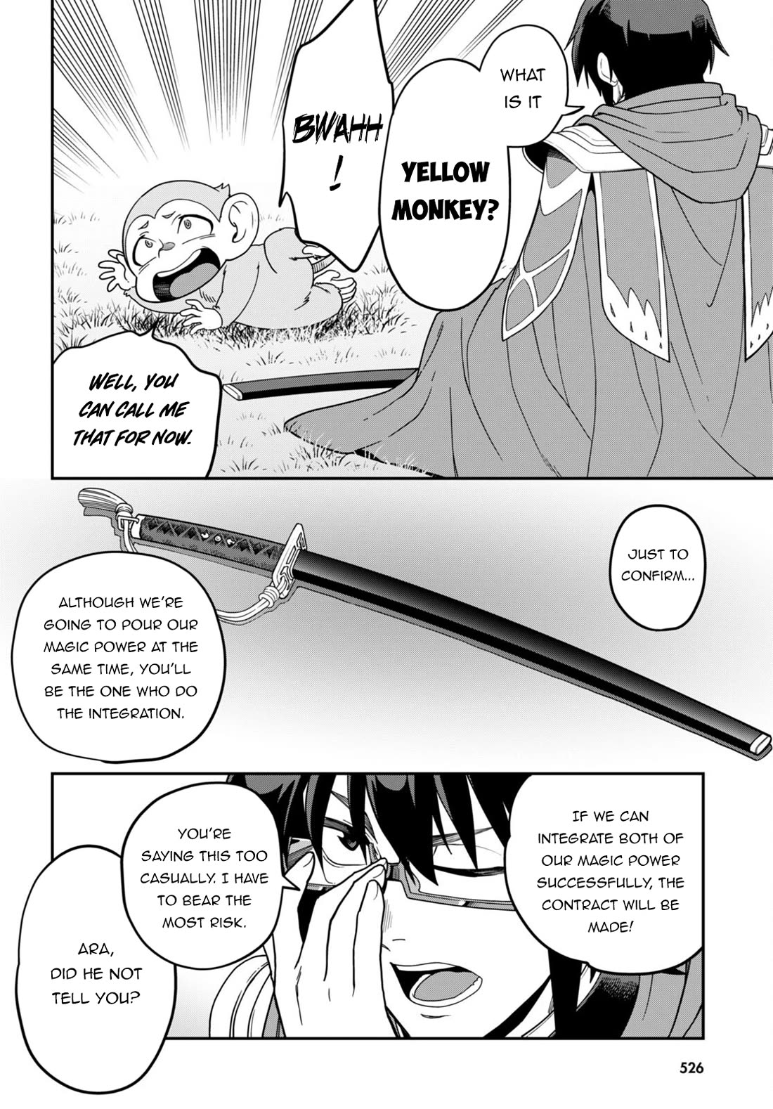 Konjiki no Moji Tsukai - Yuusha Yonin ni Makikomareta Unique Cheat Chapter 106 page 22 - Chapter 106: Spirit Contract and the Legendary Blacksmith (2)