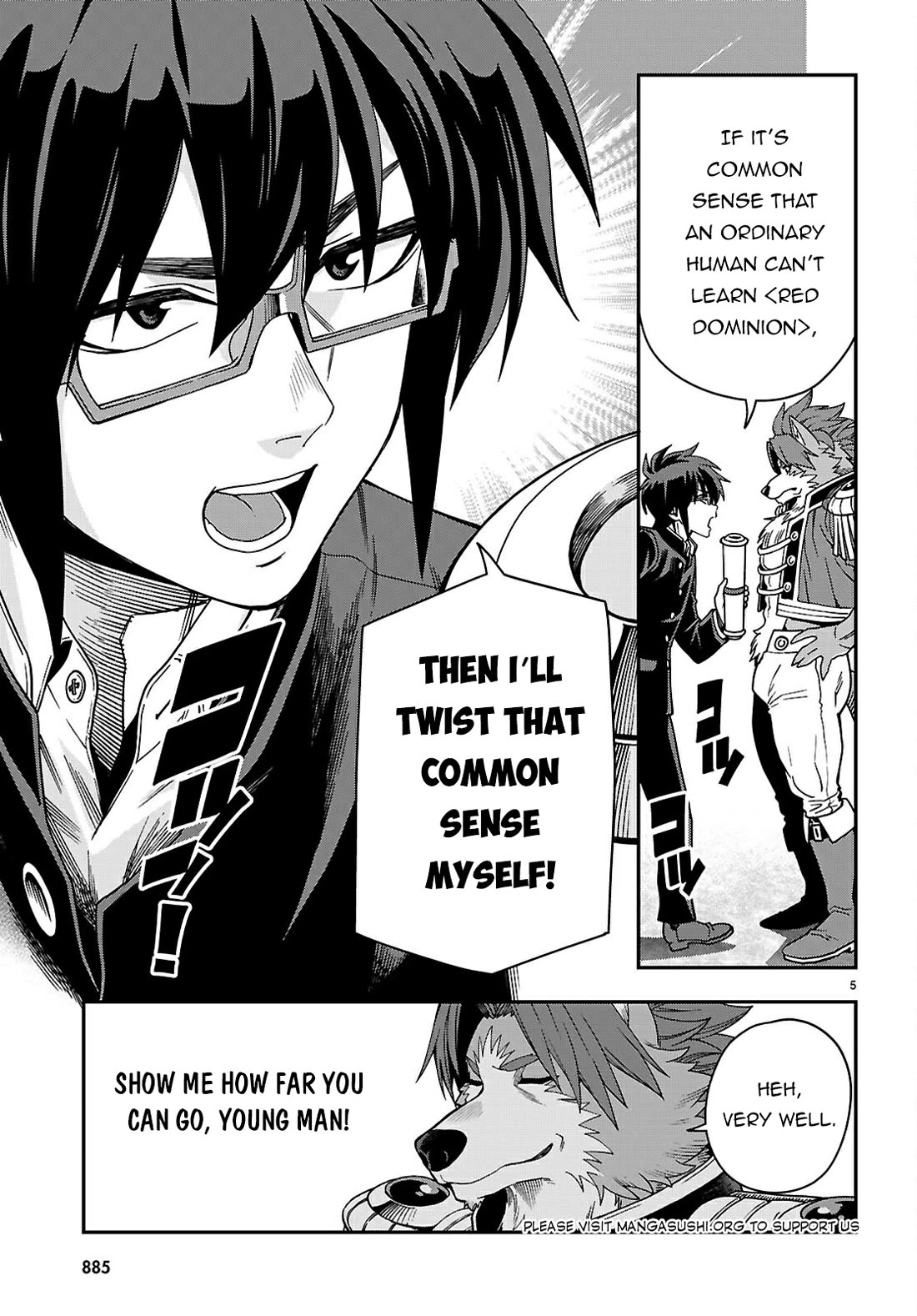 Konjiki no Moji Tsukai - Yuusha Yonin ni Makikomareta Unique Cheat Chapter 115 page 6 - Chapter 115: Crimson Dominion (2)