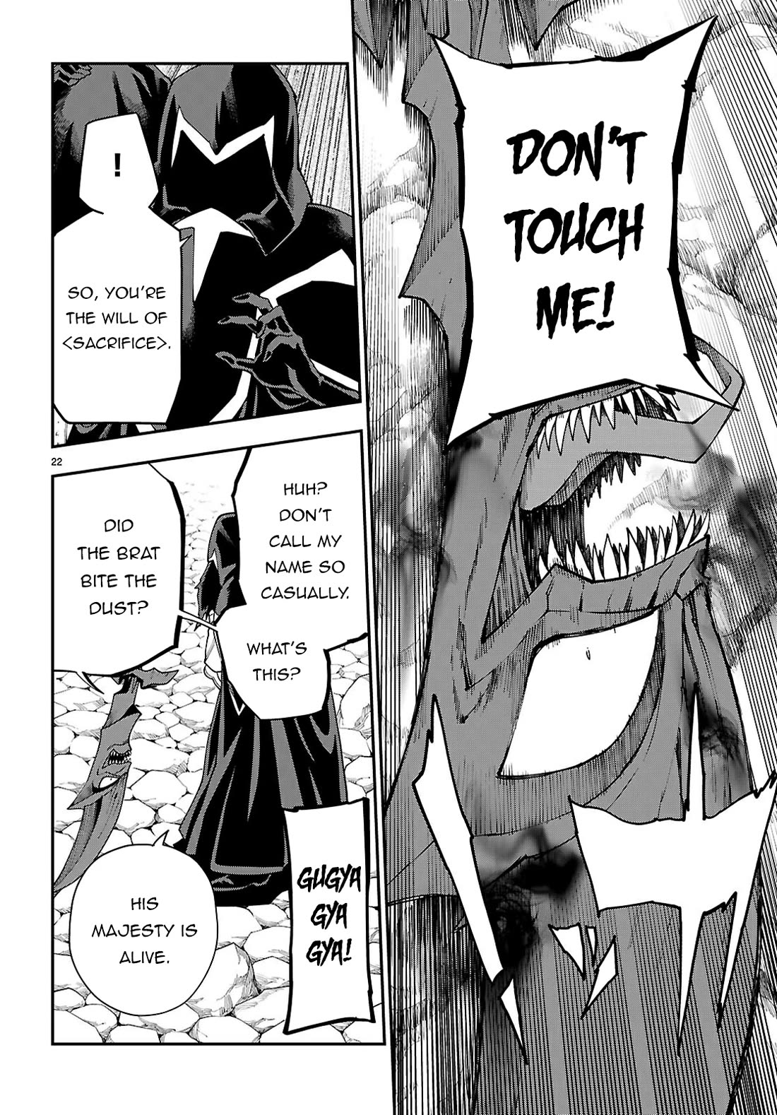 Konjiki no Moji Tsukai - Yuusha Yonin ni Makikomareta Unique Cheat Chapter 117 page 22 - Chapter 117: The Core of the First Demon Lord (1)