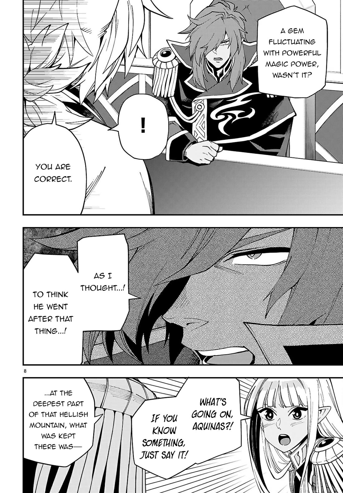 Konjiki no Moji Tsukai - Yuusha Yonin ni Makikomareta Unique Cheat Chapter 118 page 9 - Chapter 118: The Core of the First Demon Lord (2)